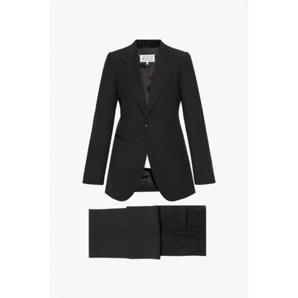 NEW Maison Margiela BLACK Wool suit BLAZER SIZE IT 38/ US 2